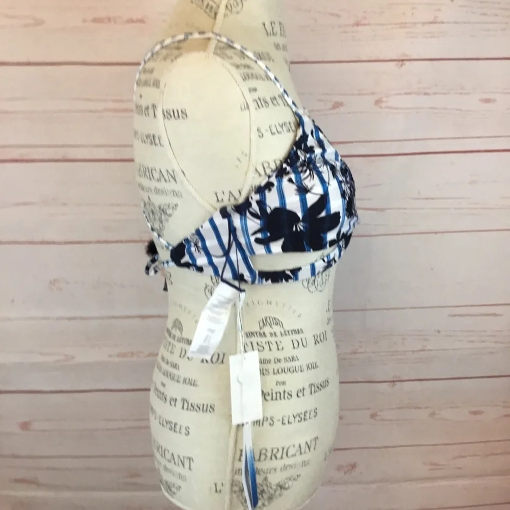 Lucky Brand On The Grid Reversible Bikini Top